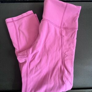 Athleta Pink High-Waisted Leggings